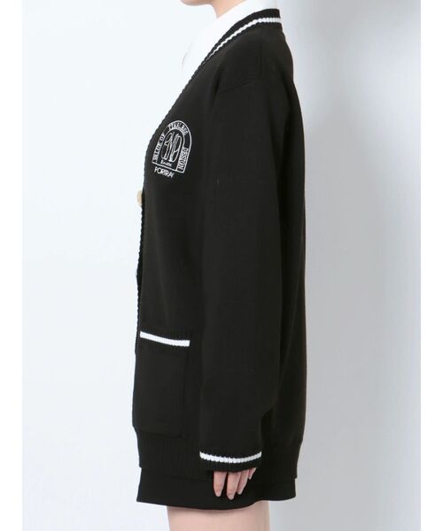 EMODA（エモダ）の「エンブレムラインニットカーディガン（カーディガン/ボレロ・レディース・ネイビー/グレー/ブラック・FREE）」の10枚目の写真