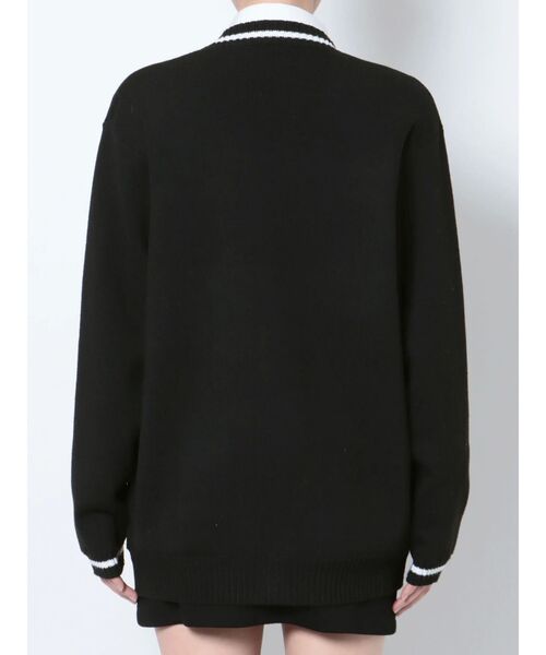 EMODA（エモダ）の「エンブレムラインニットカーディガン（カーディガン/ボレロ・レディース・ネイビー/グレー/ブラック・FREE）」の11枚目の写真