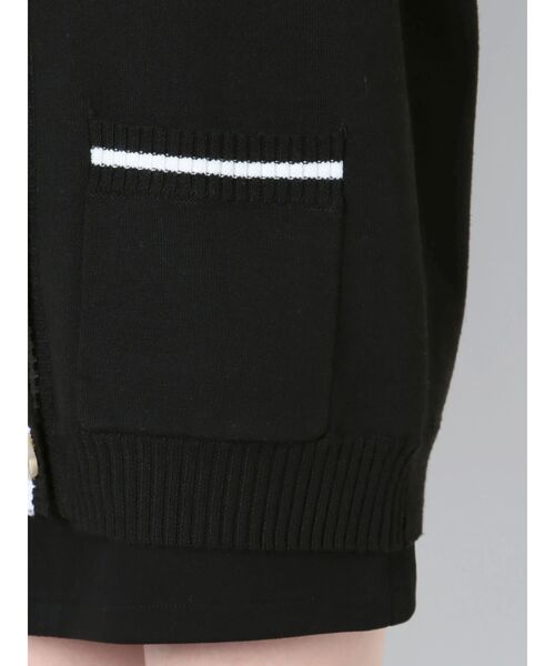 EMODA（エモダ）の「エンブレムラインニットカーディガン（カーディガン/ボレロ・レディース・ネイビー/グレー/ブラック・FREE）」の20枚目の写真