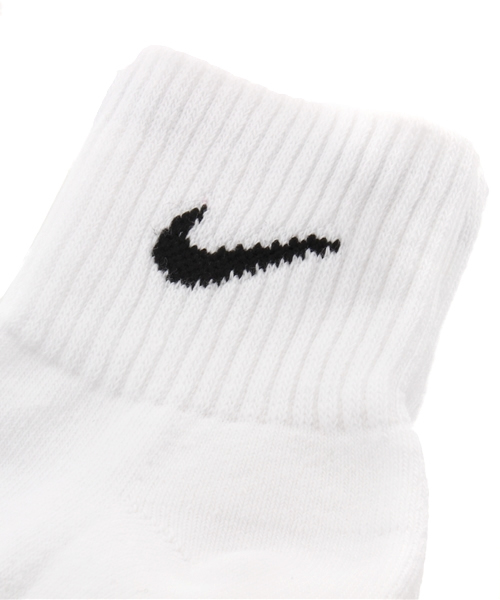 NIKE（ナイキ）の「【NIKE】MENS ナイキ3Pホワイトソックス（ソックス/靴下・メンズ・ホワイト・FREE）」の3枚目の写真
