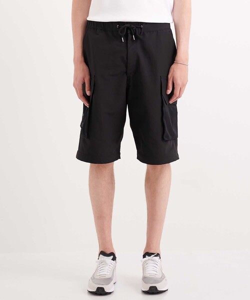 CITY TOKYO（シティトウキョウ）の「2WAYイージーワイドカーゴパンツ〈裾ゴム・ショートパンツ〉（カーゴパンツ・メンズ・ブラック/ダークグレー・2/1）」の9枚目の写真