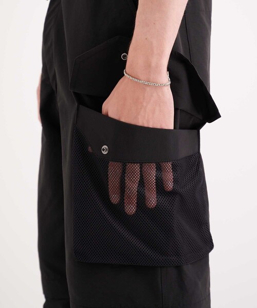 CITY TOKYO（シティトウキョウ）の「2WAYイージーワイドカーゴパンツ〈裾ゴム・ショートパンツ〉（カーゴパンツ・メンズ・ブラック/ダークグレー・2/1）」の15枚目の写真