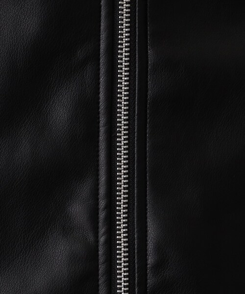THE SHOP TK （ザ ショップ ティーケー ）の「◆【軽量/ストレッチ】フェイクレザーシングルライダース（ライダースジャケット・メンズ・ブラック・04/02/03）」の5枚目の写真