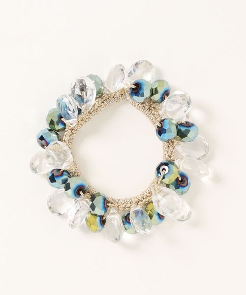 チャイハネ（チャイハネ）の「【チャイハネ】ノンパチアプサラヘアゴム（ヘアゴム・レディース・ブラウン/グリーン/レッド/ホワイト/ブラック/ライトブルー/パープル/ブルー・FREE）」の4枚目の写真