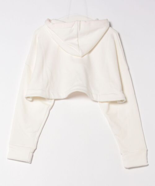 セール】【8】【little sunny bite】Short logo hoodie
