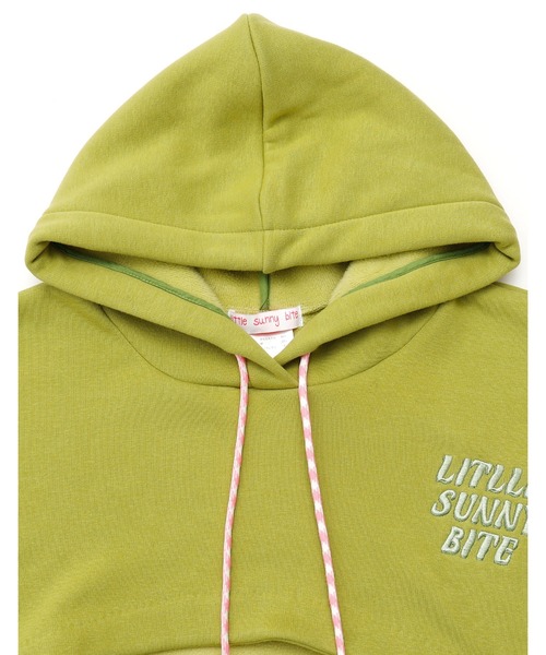 Little sunny bite(リトルサニーバイト)の「【8】【little sunny bite】Short logo hoodie(パーカー・レディース・ホワイト・FREE)」の8枚目の写真