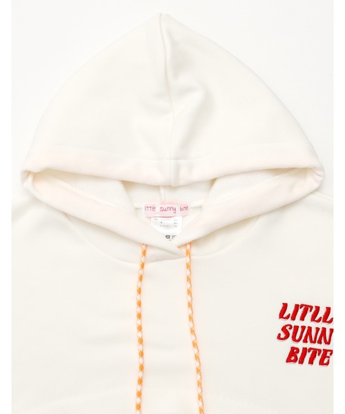 Little sunny bite(リトルサニーバイト)の「【8】【little sunny bite】Short logo hoodie(パーカー・レディース・ホワイト・FREE)」の18枚目の写真