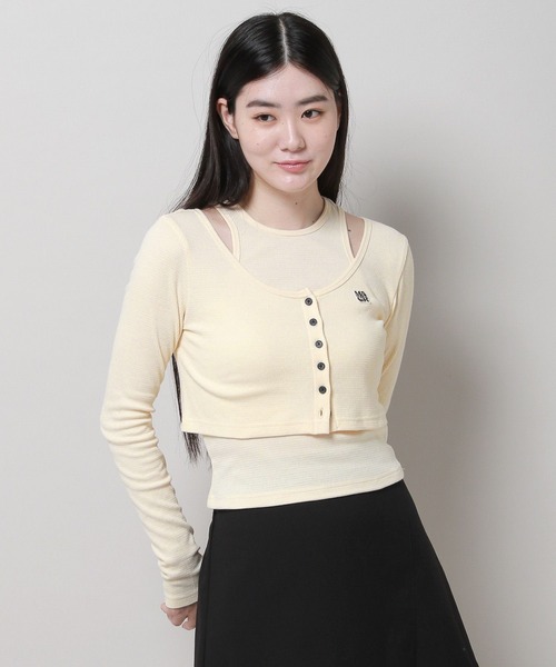 MAGPIEROBIN（マグパイロビン）の「MAGPIE ROBIN／ロゴカーデSET（カーディガン/ボレロ・レディース・ブラウン/アイボリー/ブラック・FREE）」の17枚目の写真
