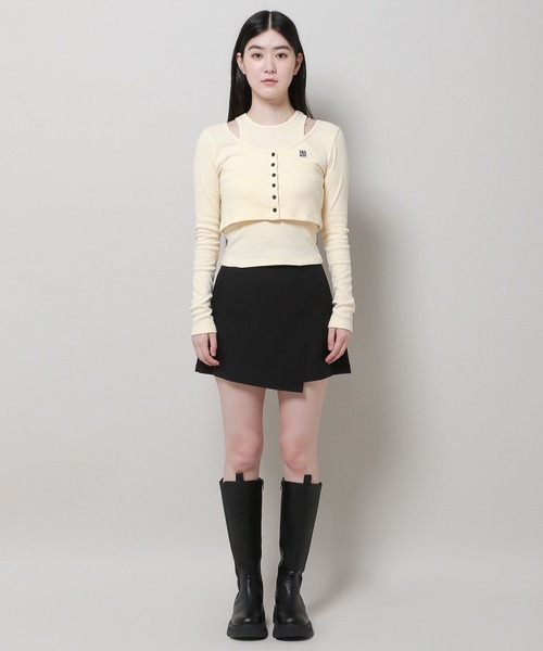 MAGPIEROBIN（マグパイロビン）の「MAGPIE ROBIN／ロゴカーデSET（カーディガン/ボレロ・レディース・ブラウン/アイボリー/ブラック・FREE）」の19枚目の写真