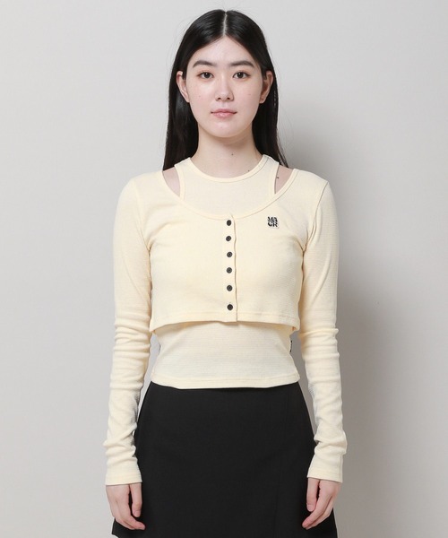 MAGPIEROBIN（マグパイロビン）の「MAGPIE ROBIN／ロゴカーデSET（カーディガン/ボレロ・レディース・ブラウン/アイボリー/ブラック・FREE）」の20枚目の写真