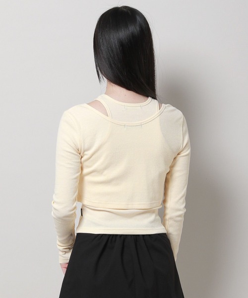 MAGPIEROBIN（マグパイロビン）の「MAGPIE ROBIN／ロゴカーデSET（カーディガン/ボレロ・レディース・ブラウン/アイボリー/ブラック・FREE）」の21枚目の写真