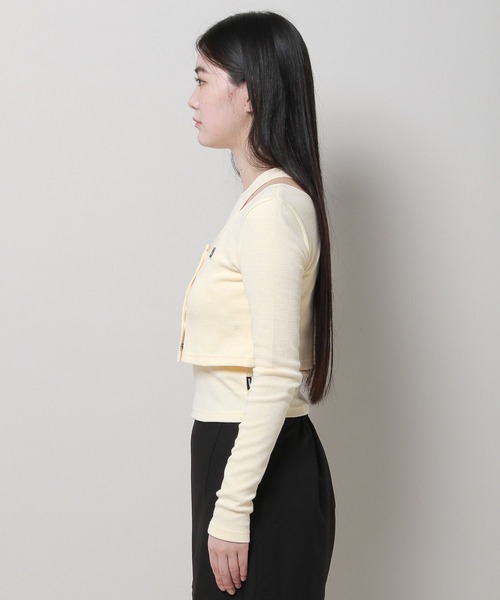 MAGPIEROBIN（マグパイロビン）の「MAGPIE ROBIN／ロゴカーデSET（カーディガン/ボレロ・レディース・ブラウン/アイボリー/ブラック・FREE）」の22枚目の写真