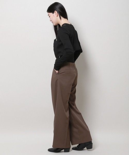 MAGPIEROBIN（マグパイロビン）の「MAGPIE ROBIN／ロゴカーデSET（カーディガン/ボレロ・レディース・ブラウン/アイボリー/ブラック・FREE）」の8枚目の写真