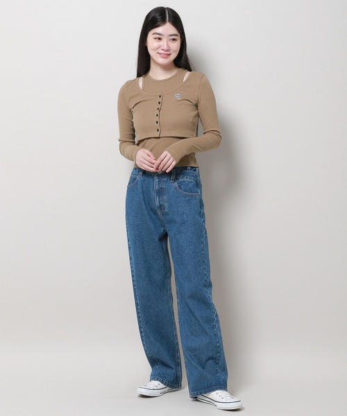 MAGPIEROBIN（マグパイロビン）の「MAGPIE ROBIN／ロゴカーデSET（カーディガン/ボレロ・レディース・ブラウン/アイボリー/ブラック・FREE）」の11枚目の写真