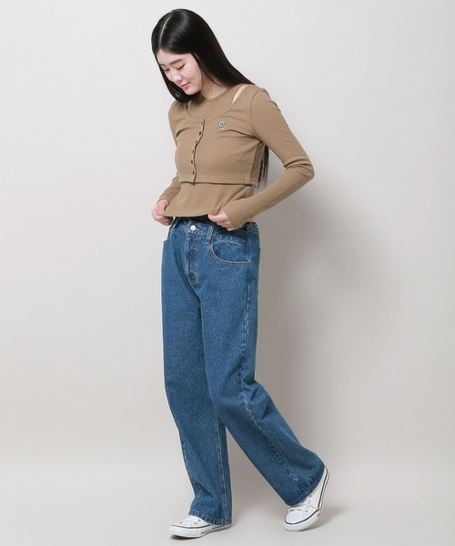 MAGPIEROBIN（マグパイロビン）の「MAGPIE ROBIN／ロゴカーデSET（カーディガン/ボレロ・レディース・ブラウン/アイボリー/ブラック・FREE）」の12枚目の写真