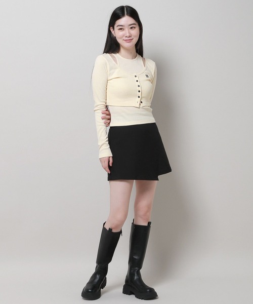 MAGPIEROBIN（マグパイロビン）の「MAGPIE ROBIN／ロゴカーデSET（カーディガン/ボレロ・レディース・ブラウン/アイボリー/ブラック・FREE）」の15枚目の写真