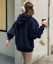 ペイントロゴ裏起毛フーディ