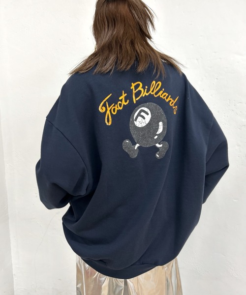 WHO'S WHO gallery（フーズフーギャラリー）の「COOPER FACTビリヤードスウェットクルー（スウェット・レディース・チャコールグレー/ブラック/ライトグレー/ネイビー/ブラウン・FREE）」の5枚目の写真