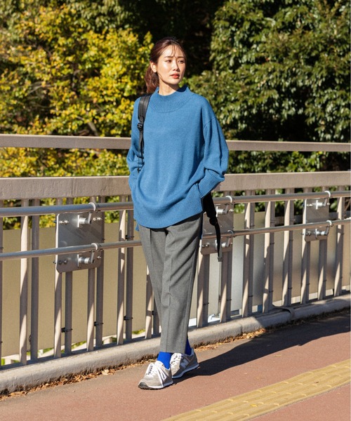 GLOBAL WORK(グローバルワーク)の「あったかウツクシルエットテーパードパンツ/967755(その他パンツ・レディース・オフホワイト/カーキ/杢グレー/ピンク系その他/グレイッシュベージュ/ブルー系その他7/ネイビー/ブラック・SMALL/X-SMALL/MEDIUM/LARGE/XX-LARGE/X-LARGE)」の9枚目の写真