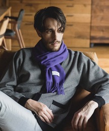 エルメス カシミヤ マフラー　パープル HERMES マフラー カシミヤエルメスマフラー