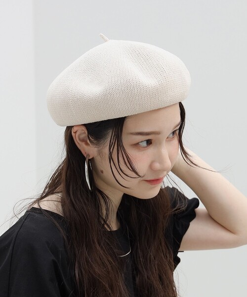 BEAMS HEART(ビームスハート)の「BEAMS HEART / サーモ ベレー帽(ハンチング/ベレー帽・レディース・ホワイト系その他5/ブラック/ブラウン系その他4/サックスブルー・FREE)」の2枚目の写真