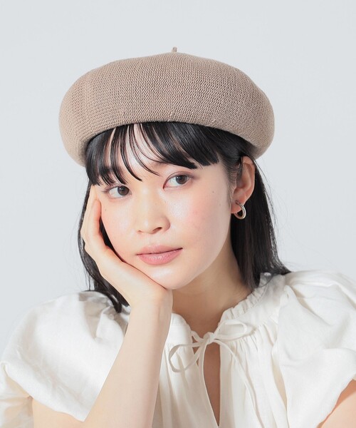 BEAMS HEART(ビームスハート)の「BEAMS HEART / サーモ ベレー帽(ハンチング/ベレー帽・レディース・ホワイト系その他5/ブラック/ブラウン系その他4/サックスブルー・FREE)」の3枚目の写真