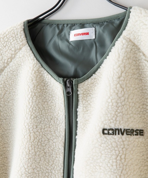 CONVERSE（コンバース）の「【CONVERSE/コンバース】　シープボア袖ボリュームシャツ（ニット/セーター・レディース・ブラック/アイボリー/キャメル/ワイン・MEDIUM/LARGE）」の9枚目の写真