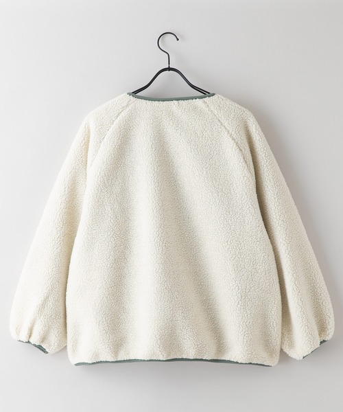 CONVERSE（コンバース）の「【CONVERSE/コンバース】　シープボア袖ボリュームシャツ（ニット/セーター・レディース・ブラック/アイボリー/キャメル/ワイン・MEDIUM/LARGE）」の14枚目の写真