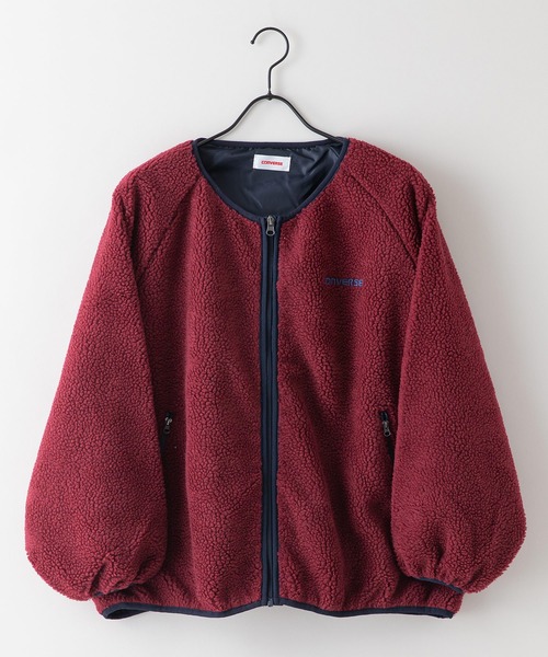 CONVERSE（コンバース）の「【CONVERSE/コンバース】　シープボア袖ボリュームシャツ（ニット/セーター・レディース・ブラック/アイボリー/キャメル/ワイン・MEDIUM/LARGE）」の8枚目の写真