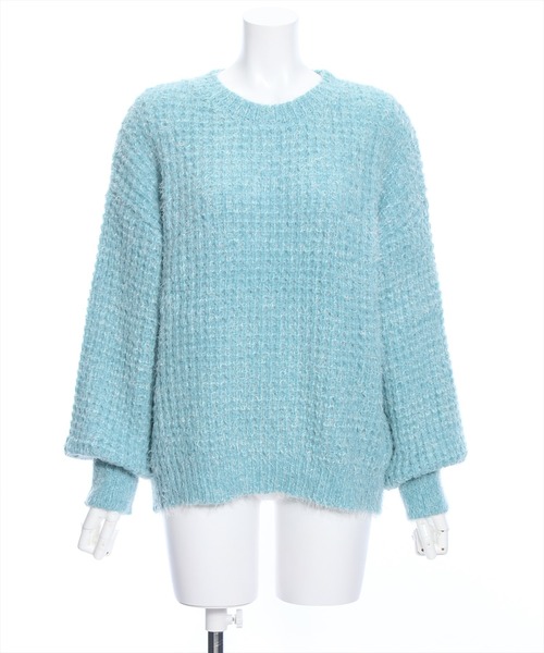 clear（クリア）の「フェザーミックスオーバーサイズニットトップス≪STAY MOTION≫（ニット/セーター・レディース・ピンク/ブルー/グレー・F）」の2枚目の写真