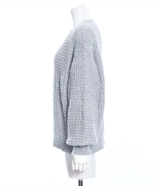 clear（クリア）の「フェザーミックスオーバーサイズニットトップス≪STAY MOTION≫（ニット/セーター・レディース・ピンク/ブルー/グレー・F）」の5枚目の写真