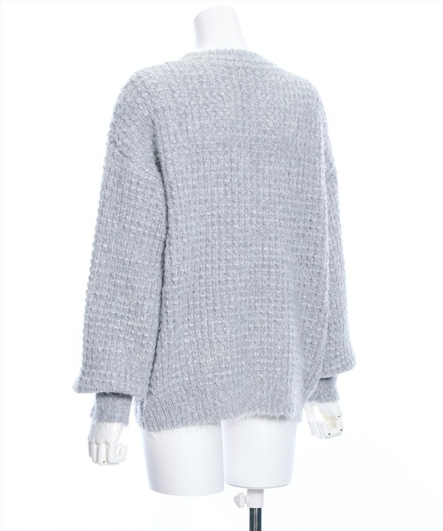 clear（クリア）の「フェザーミックスオーバーサイズニットトップス≪STAY MOTION≫（ニット/セーター・レディース・ピンク/ブルー/グレー・F）」の6枚目の写真