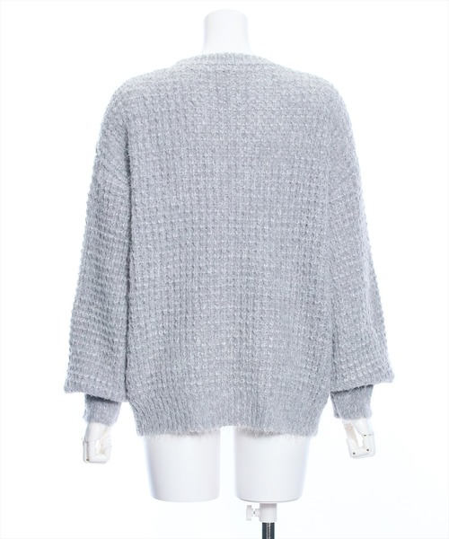 clear（クリア）の「フェザーミックスオーバーサイズニットトップス≪STAY MOTION≫（ニット/セーター・レディース・ピンク/ブルー/グレー・F）」の7枚目の写真