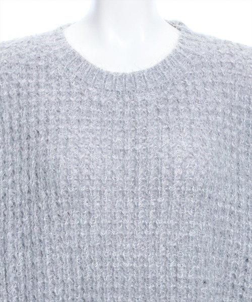 clear（クリア）の「フェザーミックスオーバーサイズニットトップス≪STAY MOTION≫（ニット/セーター・レディース・ピンク/ブルー/グレー・F）」の8枚目の写真