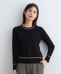 INDIVI（インディヴィ）の「◆【洗える／SETUP可能】ラメラインリブニット（ニット/セーター）」