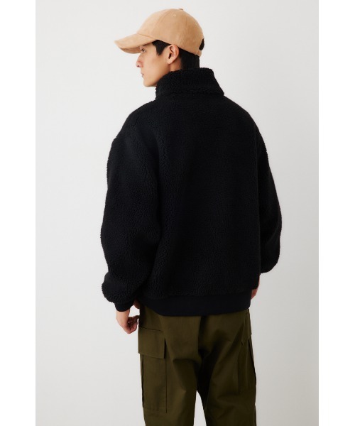 RODEO CROWNS WIDE BOWL(ロデオクラウンズワイドボウル)の「ボアハーフZIPトップス(Tシャツ/カットソー・メンズ・ベージュ/ブラック/オフホワイト・MEDIUM/LARGE)」の11枚目の写真
