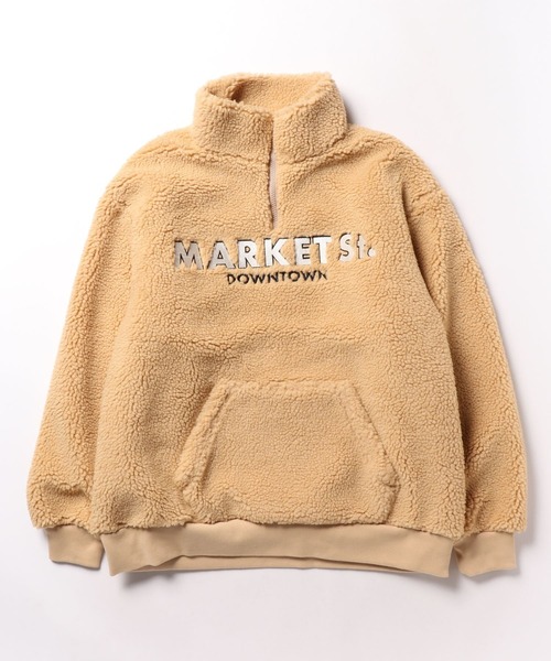 RODEO CROWNS WIDE BOWL(ロデオクラウンズワイドボウル)の「ボアハーフZIPトップス(Tシャツ/カットソー・メンズ・ベージュ/ブラック/オフホワイト・MEDIUM/LARGE)」の8枚目の写真