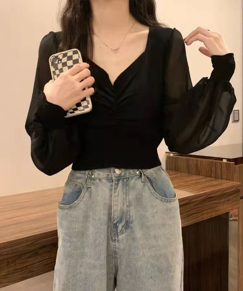 CAVORI 完売品 Jasmine Tops アイボリー CAVORI カンバイヒン ジャスミン Tops アイボリー