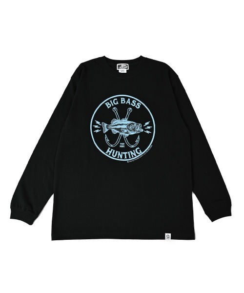 BIG BASS HUNTING PATCH Long T-shirt（Tシャツ/カットソー）｜NOTHINKER（ノーシンカー）