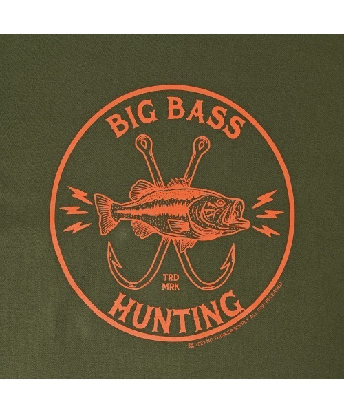 NOTHINKER（ノーシンカー）の「BIG BASS HUNTING PATCH Long T-shirt（Tシャツ/カットソー・メンズ・ブラック/オリーブ・X-LARGE/LARGE/MEDIUM）」の8枚目の写真