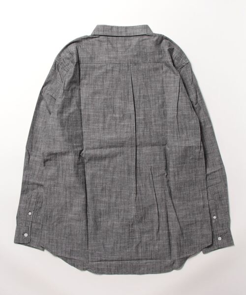 STYLEBLOCK（スタイルブロック）の「シャンブレー長袖BDシャツ（シャツ/ブラウス・メンズ・ホワイト/ブラック/ベージュ/ネイビー・L/M）」の5枚目の写真