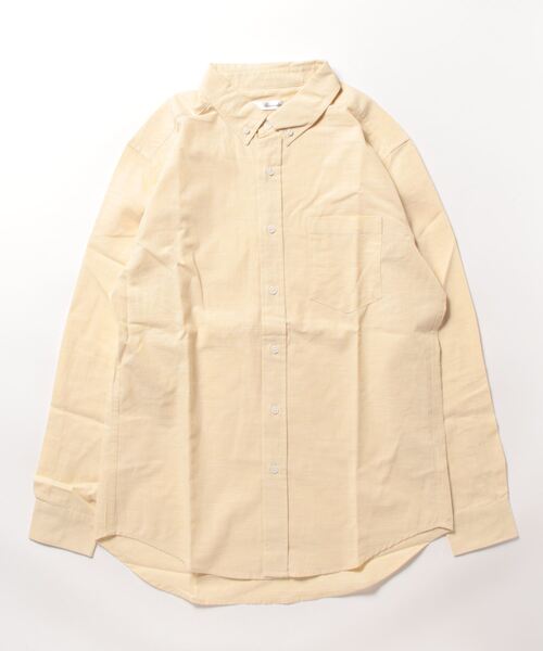 STYLEBLOCK（スタイルブロック）の「シャンブレー長袖BDシャツ（シャツ/ブラウス・メンズ・ホワイト/ブラック/ベージュ/ネイビー・L/M）」の8枚目の写真