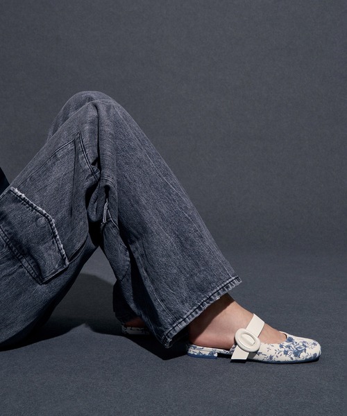 【セール】オーバルバックル フラットミュール（サンダル）｜CHARLES & KEITH（チャールズ & キース）