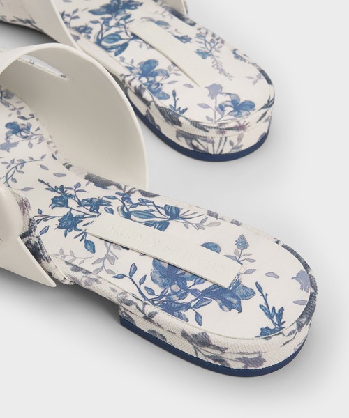 【セール】オーバルバックル フラットミュール（サンダル）｜CHARLES & KEITH（チャールズ & キース）