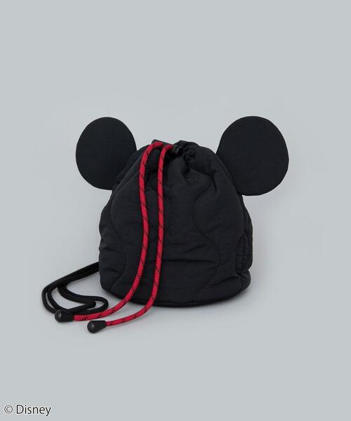 Disney(ディズニー)の「coen限定/ディズニーデザイン キルティングシルエット巾着バッグ(ショルダーバッグ・レディース・オフホワイト/ブラック/オリーブ・FREE)」の3枚目の写真