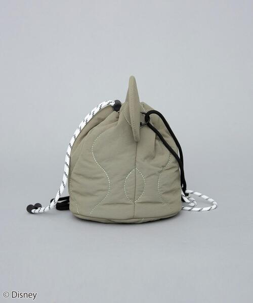 Disney(ディズニー)の「coen限定/ディズニーデザイン キルティングシルエット巾着バッグ(ショルダーバッグ・レディース・オフホワイト/ブラック/オリーブ・FREE)」の7枚目の写真