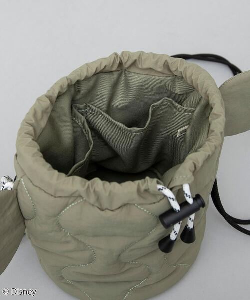 Disney(ディズニー)の「coen限定/ディズニーデザイン キルティングシルエット巾着バッグ(ショルダーバッグ・レディース・オフホワイト/ブラック/オリーブ・FREE)」の5枚目の写真