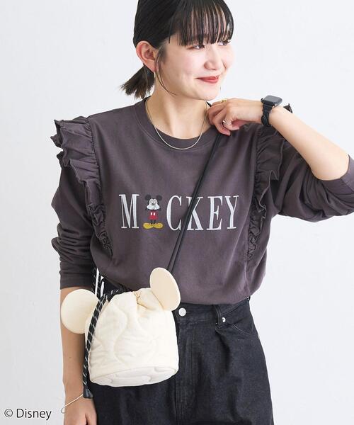 Disney(ディズニー)の「coen限定/ディズニーデザイン キルティングシルエット巾着バッグ(ショルダーバッグ・レディース・オフホワイト/ブラック/オリーブ・FREE)」の9枚目の写真