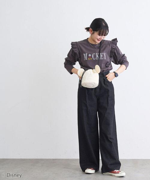 Disney(ディズニー)の「coen限定/ディズニーデザイン キルティングシルエット巾着バッグ(ショルダーバッグ・レディース・オフホワイト/ブラック/オリーブ・FREE)」の12枚目の写真