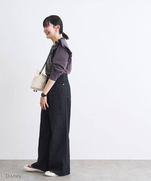 Disney(ディズニー)の「coen限定/ディズニーデザイン キルティングシルエット巾着バッグ(ショルダーバッグ・レディース・オフホワイト/ブラック/オリーブ・FREE)」の13枚目の写真